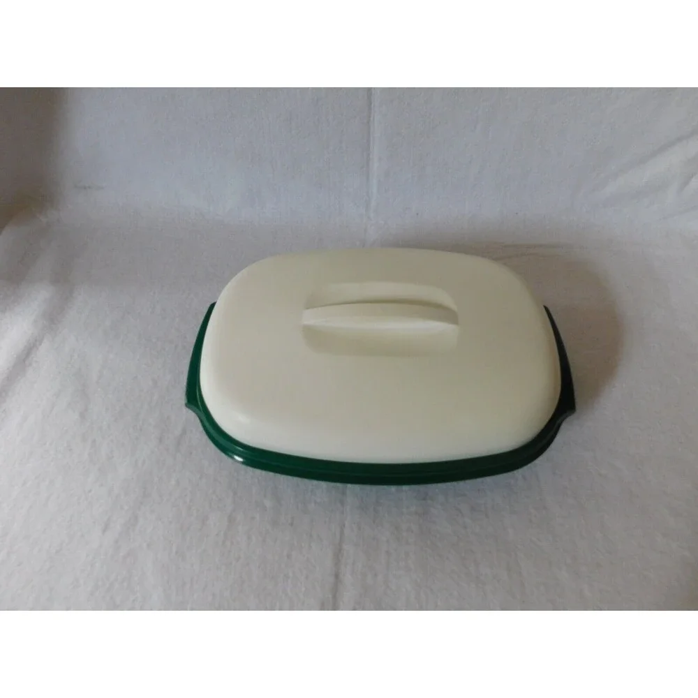 Tupperware 3 Piece Steamer - Green & White